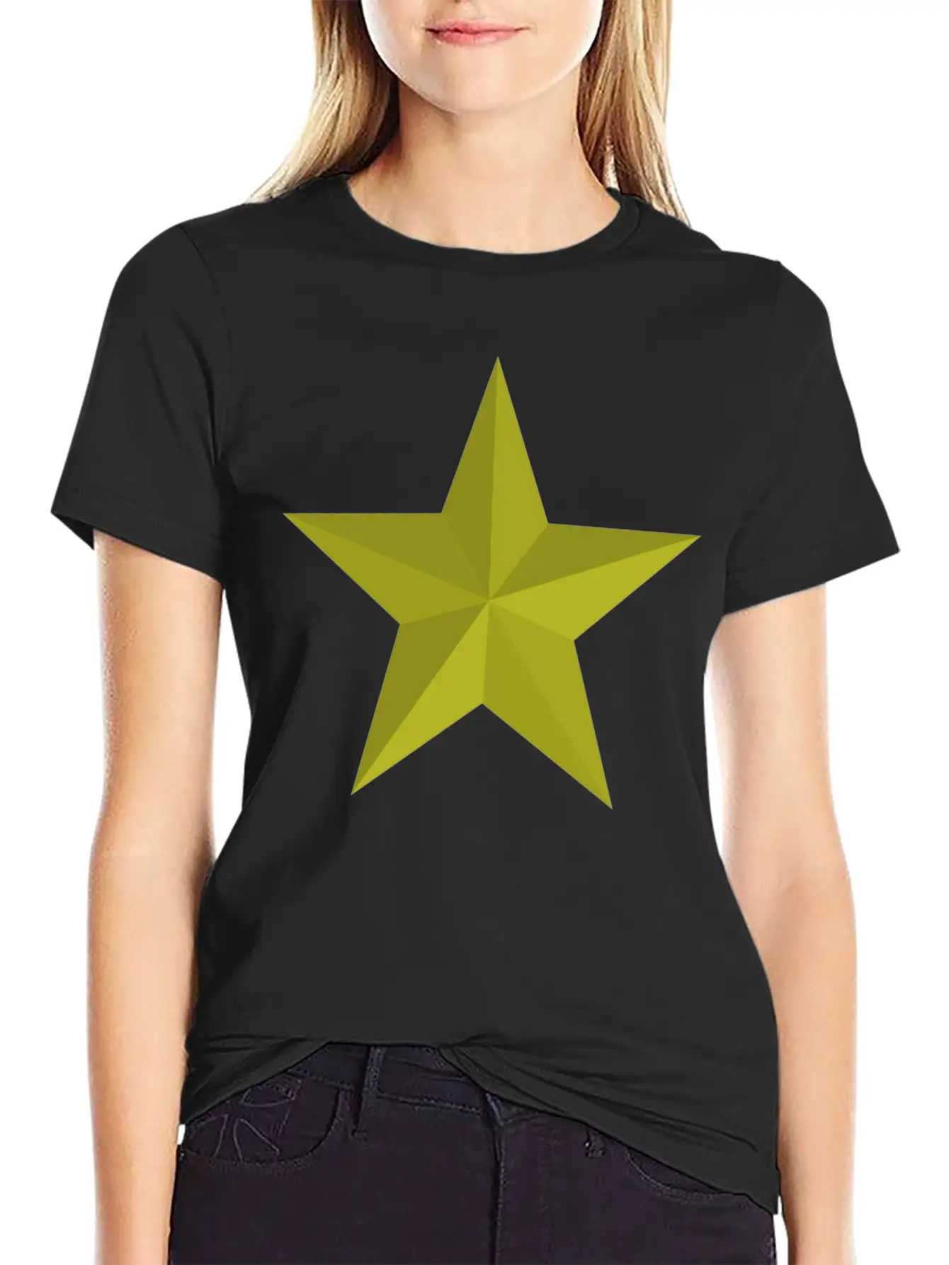 Gold Star Unisex Short Sleeve Soft Cotton T-Shirt – Casual Everyday Wear