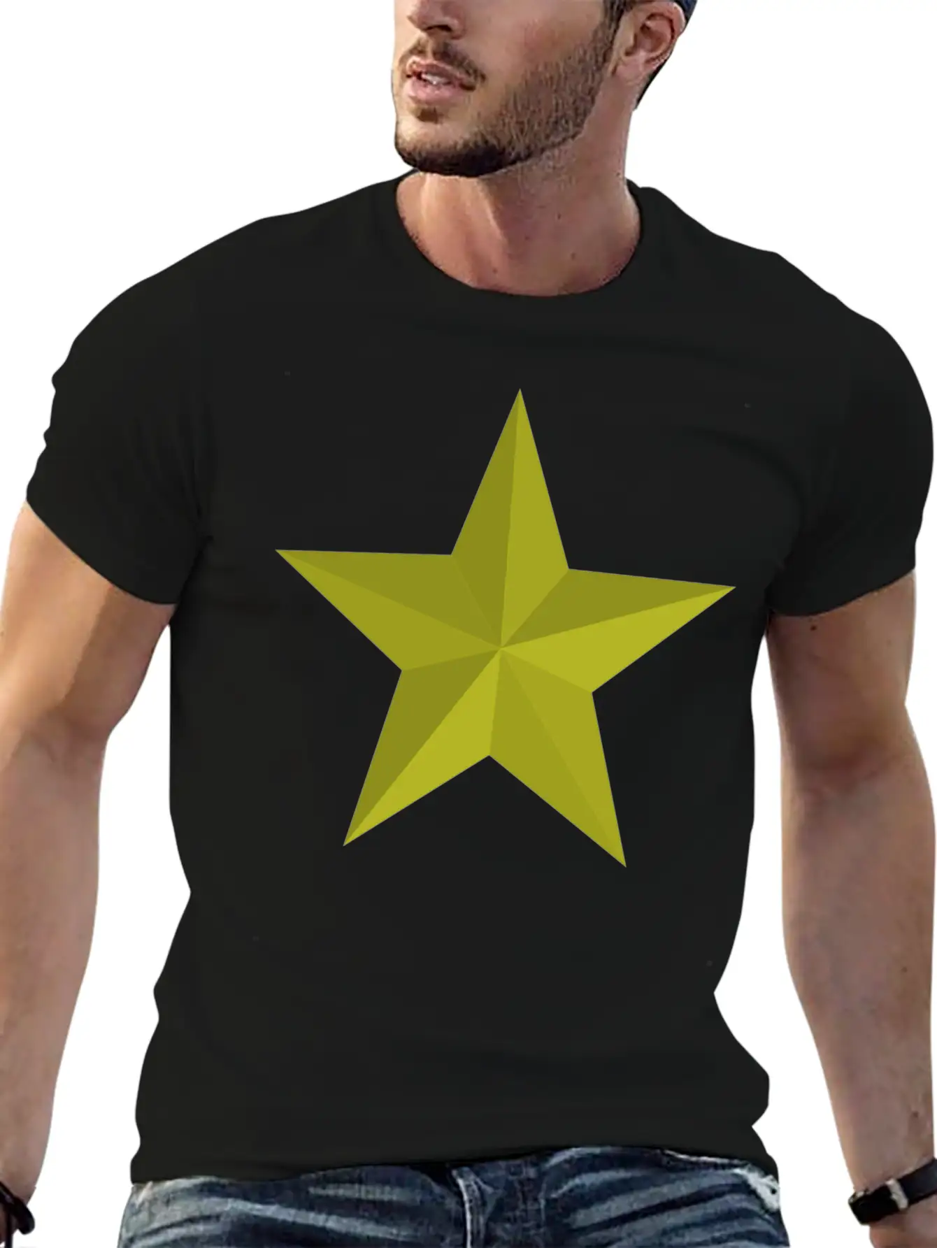 Gold Star Unisex Short Sleeve Soft Cotton T-Shirt – Casual Everyday Wear