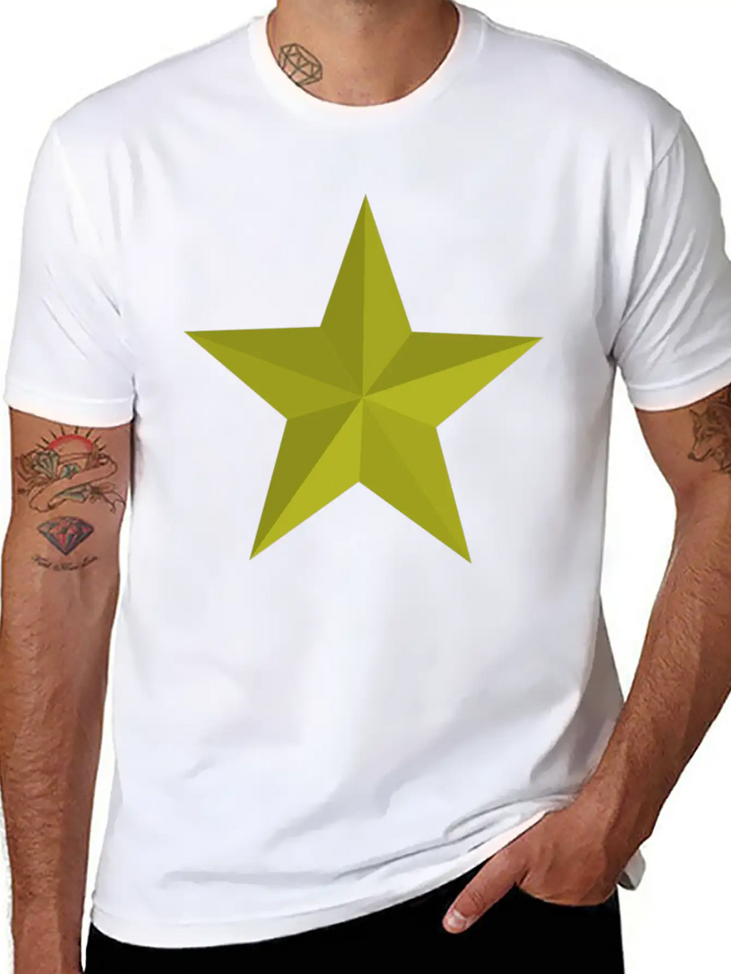 Gold Star Unisex Short Sleeve Soft Cotton T-Shirt – Casual Everyday Wear