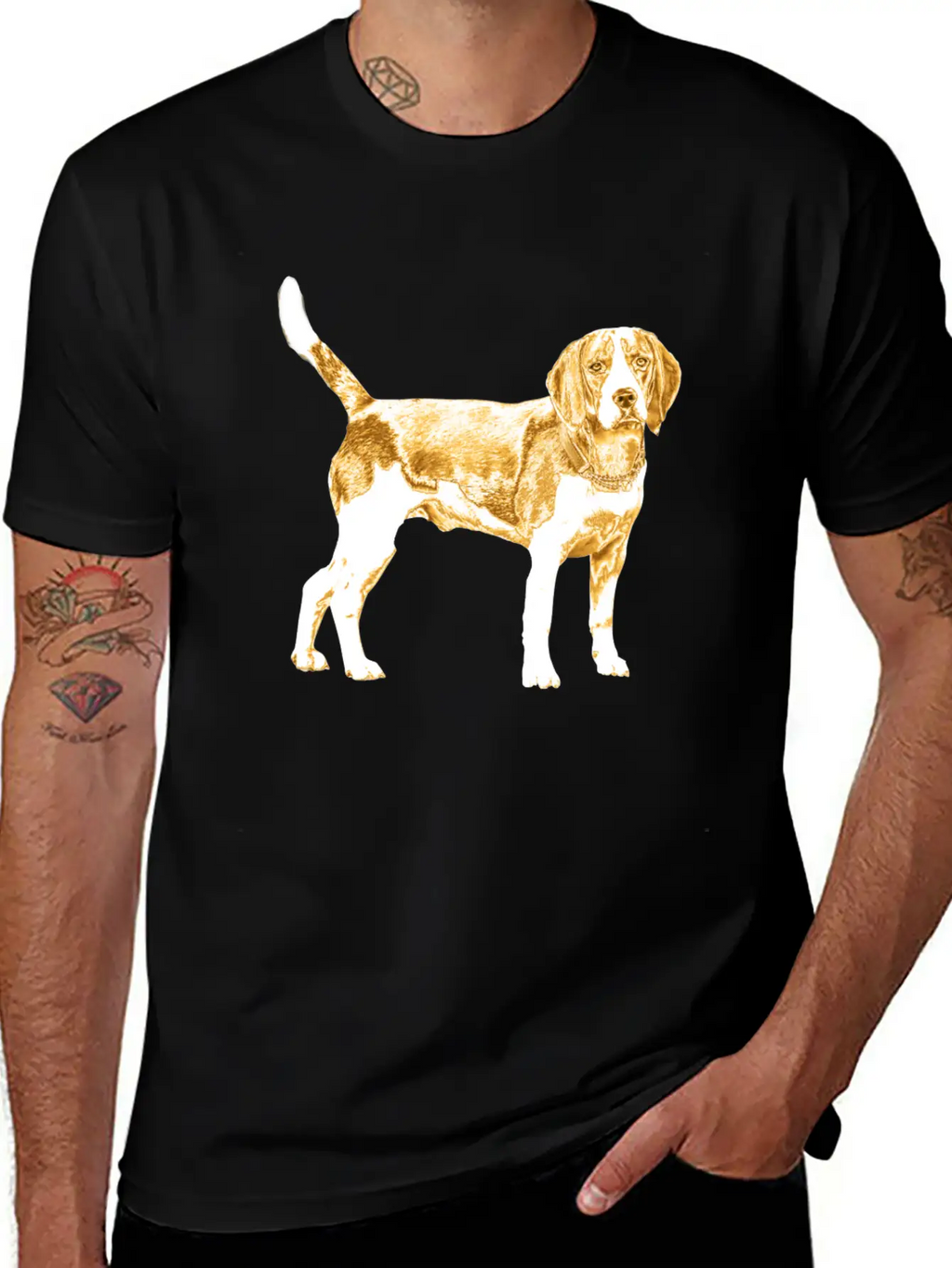 Golden Dog Stylish Everyday T-Shirt – Unisex Basic Cotton Tee