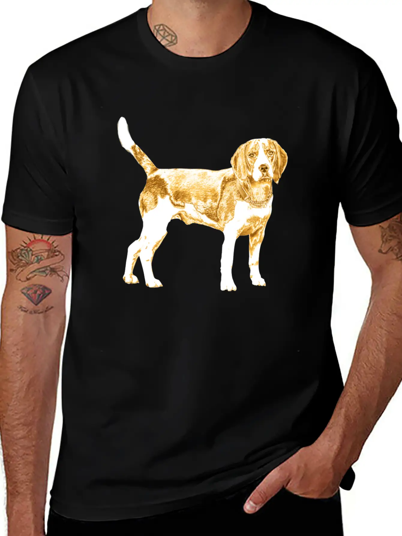 Golden Dog Stylish Everyday T-Shirt – Unisex Basic Cotton Tee