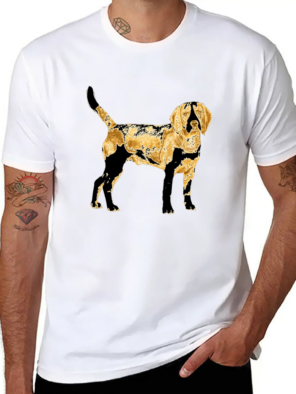 Golden Dog Stylish Everyday T-Shirt – Unisex Basic Cotton Tee