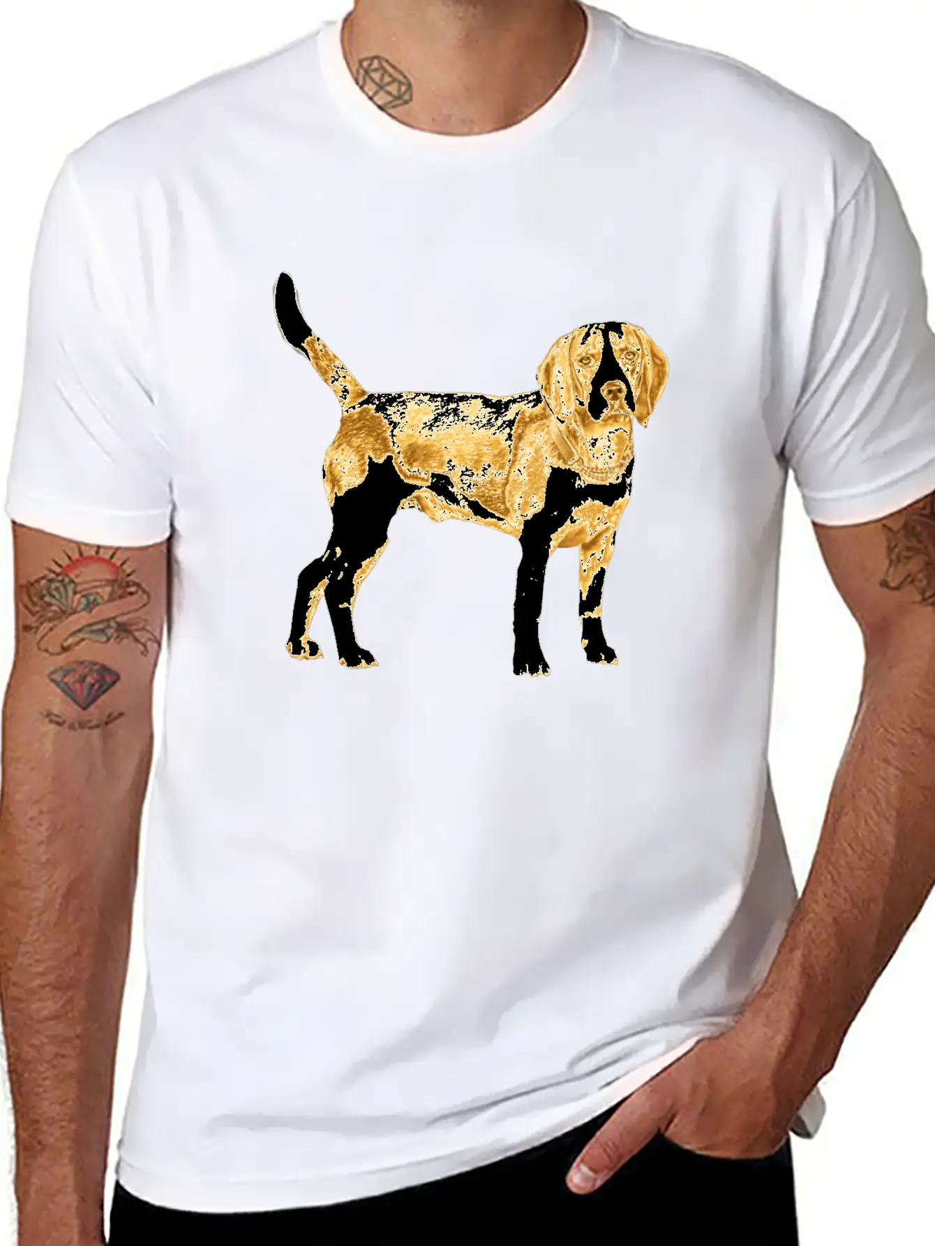 Golden Dog Stylish Everyday T-Shirt – Unisex Basic Cotton Tee