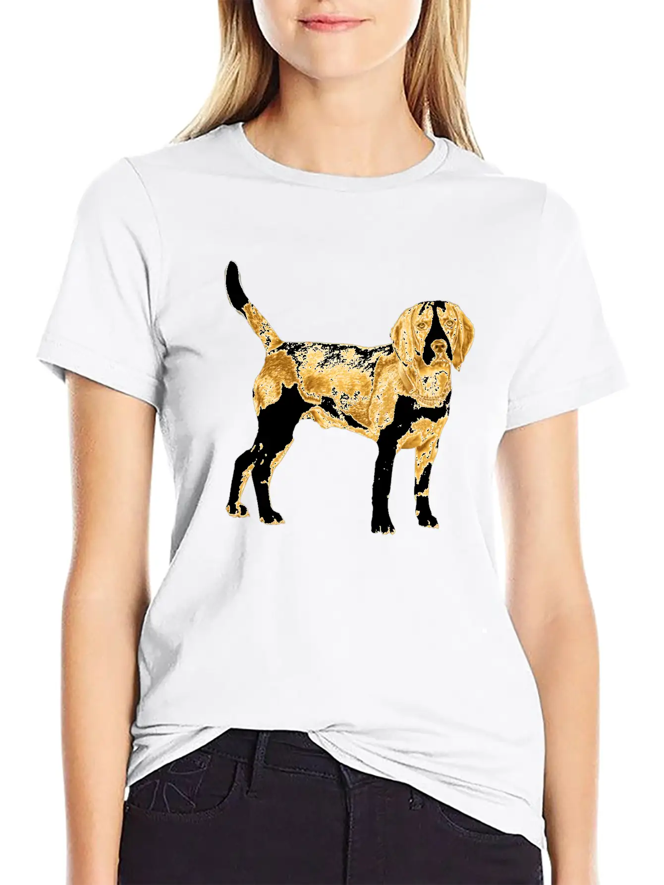 Golden Dog Stylish Everyday T-Shirt – Unisex Basic Cotton Tee