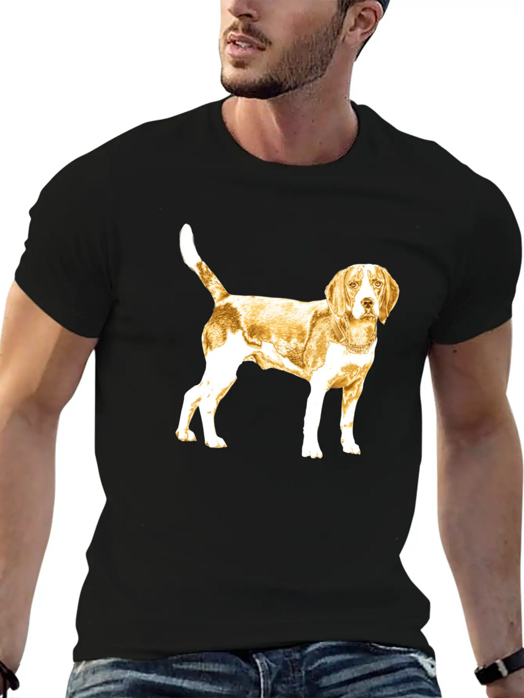 Golden Dog Stylish Everyday T-Shirt – Unisex Basic Cotton Tee