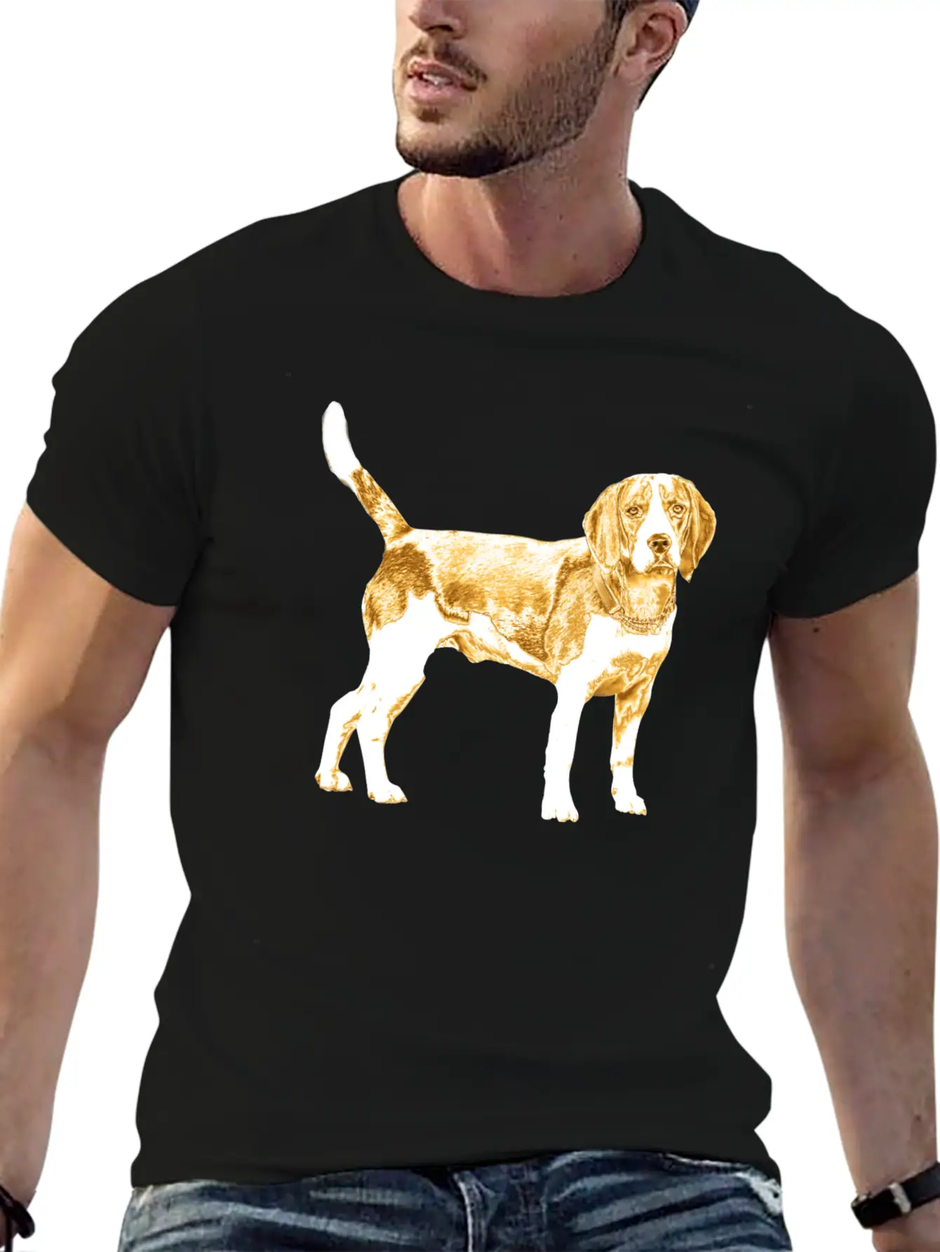 Golden Dog Stylish Everyday T-Shirt – Unisex Basic Cotton Tee