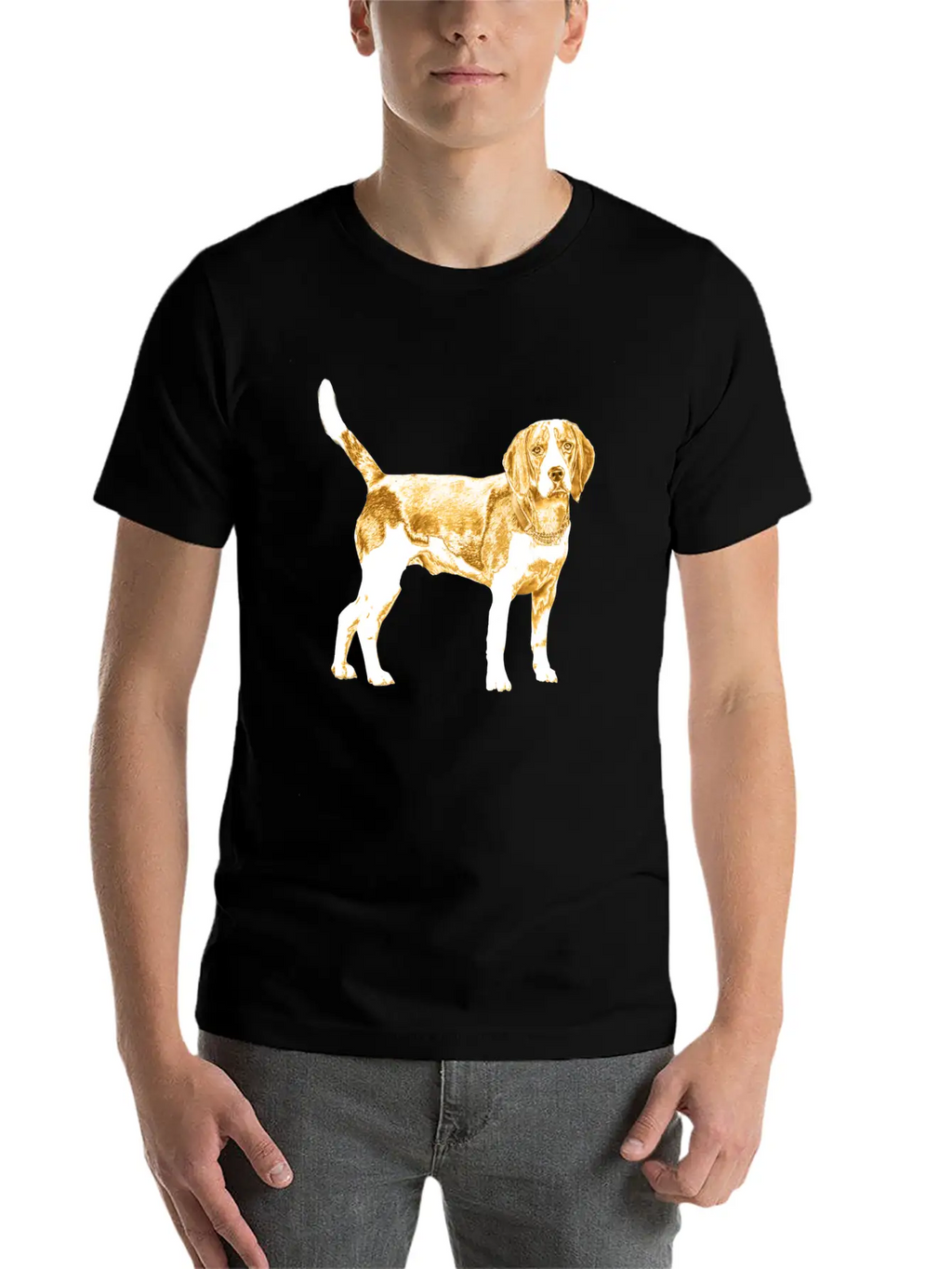 Golden Dog Stylish Everyday T-Shirt – Unisex Basic Cotton Tee