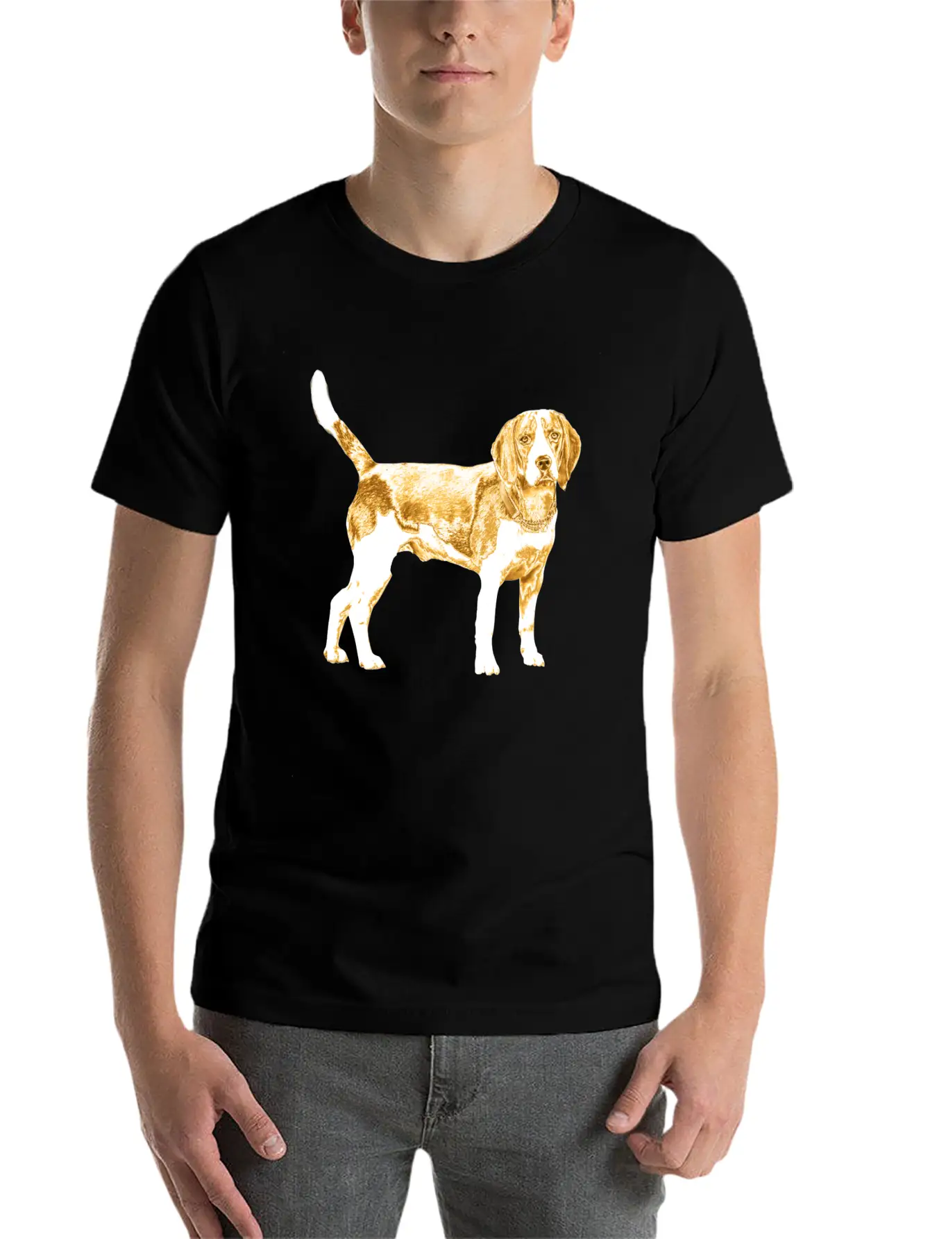 Golden Dog Stylish Everyday T-Shirt – Unisex Basic Cotton Tee