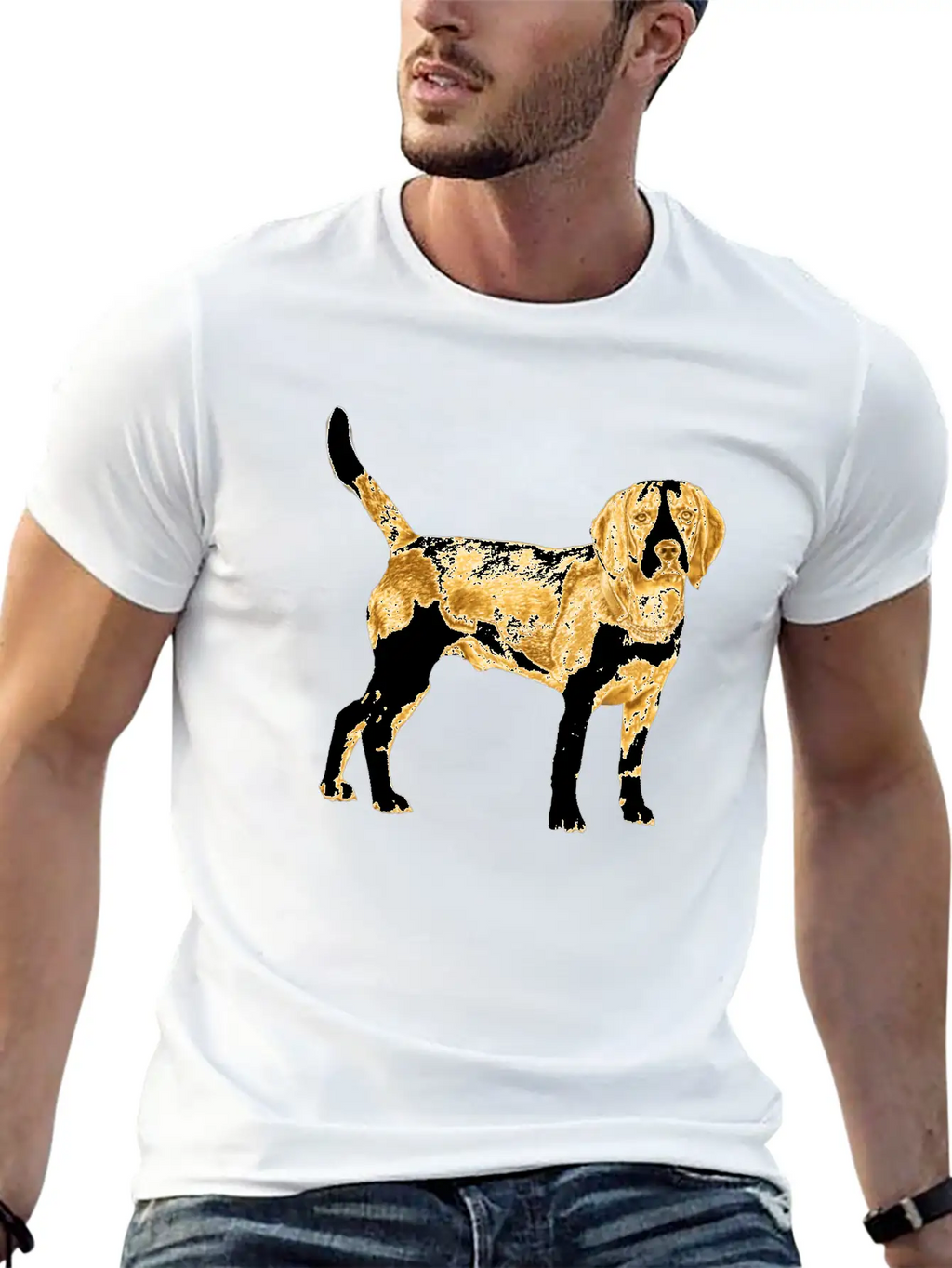 Golden Dog Stylish Everyday T-Shirt – Unisex Basic Cotton Tee