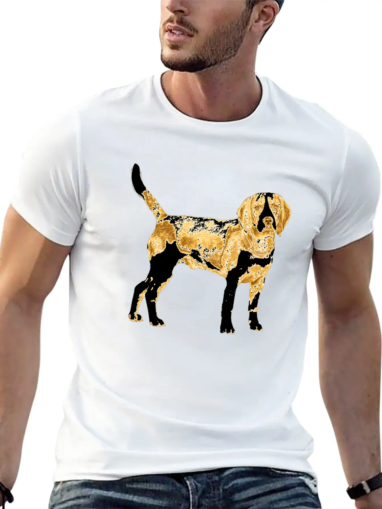 Golden Dog Stylish Everyday T-Shirt – Unisex Basic Cotton Tee