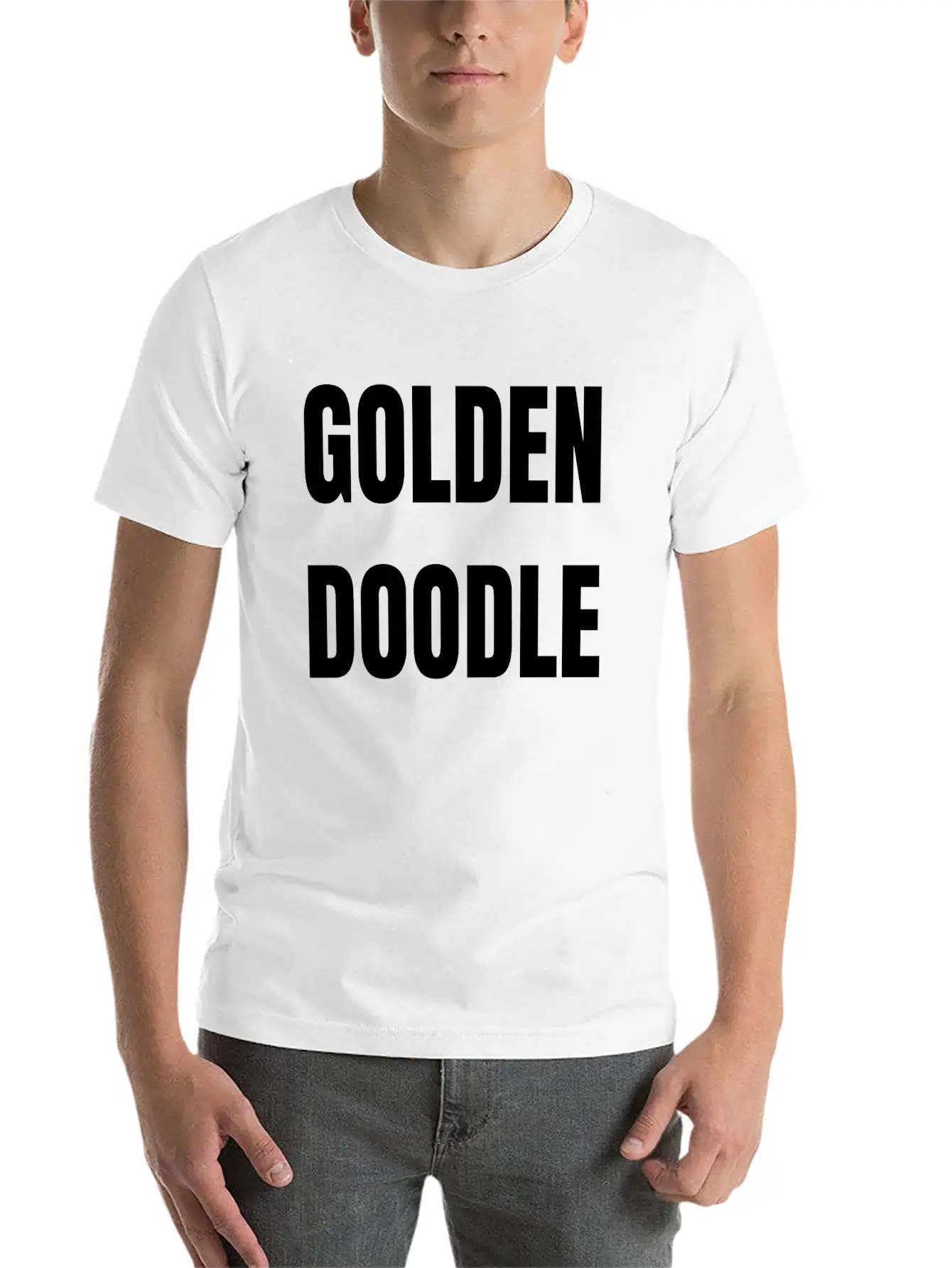 GOLDEN DOODLE Unisex Short Sleeve Soft Cotton T-Shirt – Casual Everyday Wear