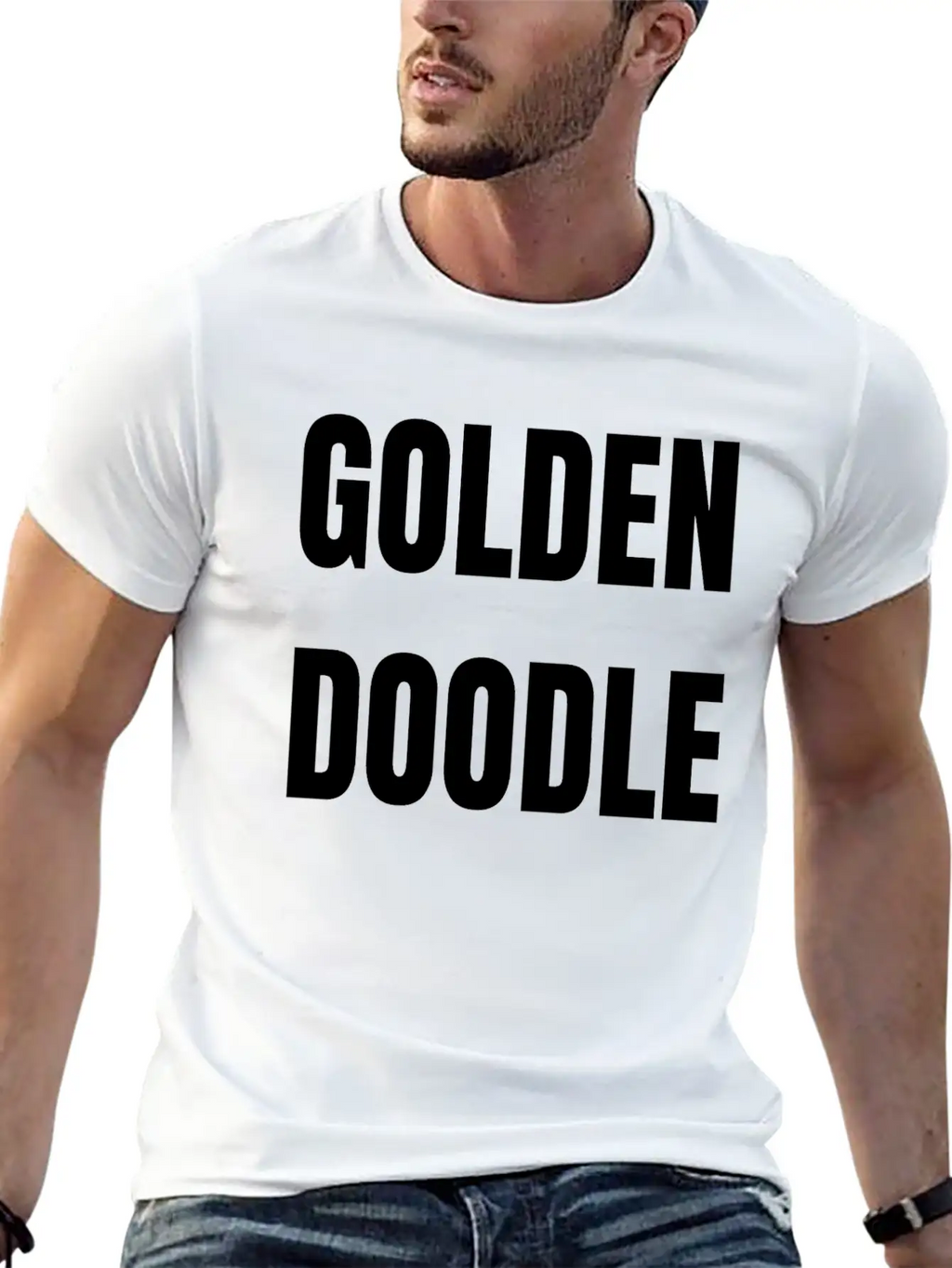 GOLDEN DOODLE Unisex Short Sleeve Soft Cotton T-Shirt – Casual Everyday Wear
