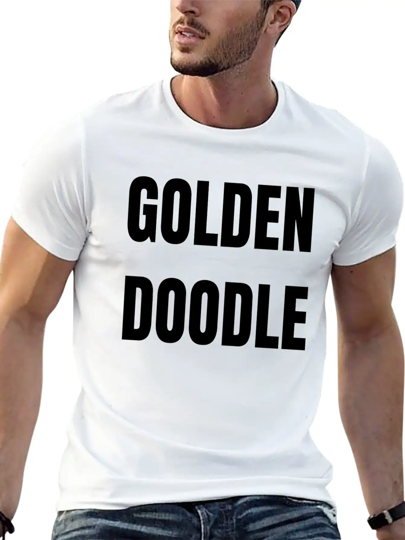 GOLDEN DOODLE Unisex Short Sleeve Soft Cotton T-Shirt – Casual Everyday Wear