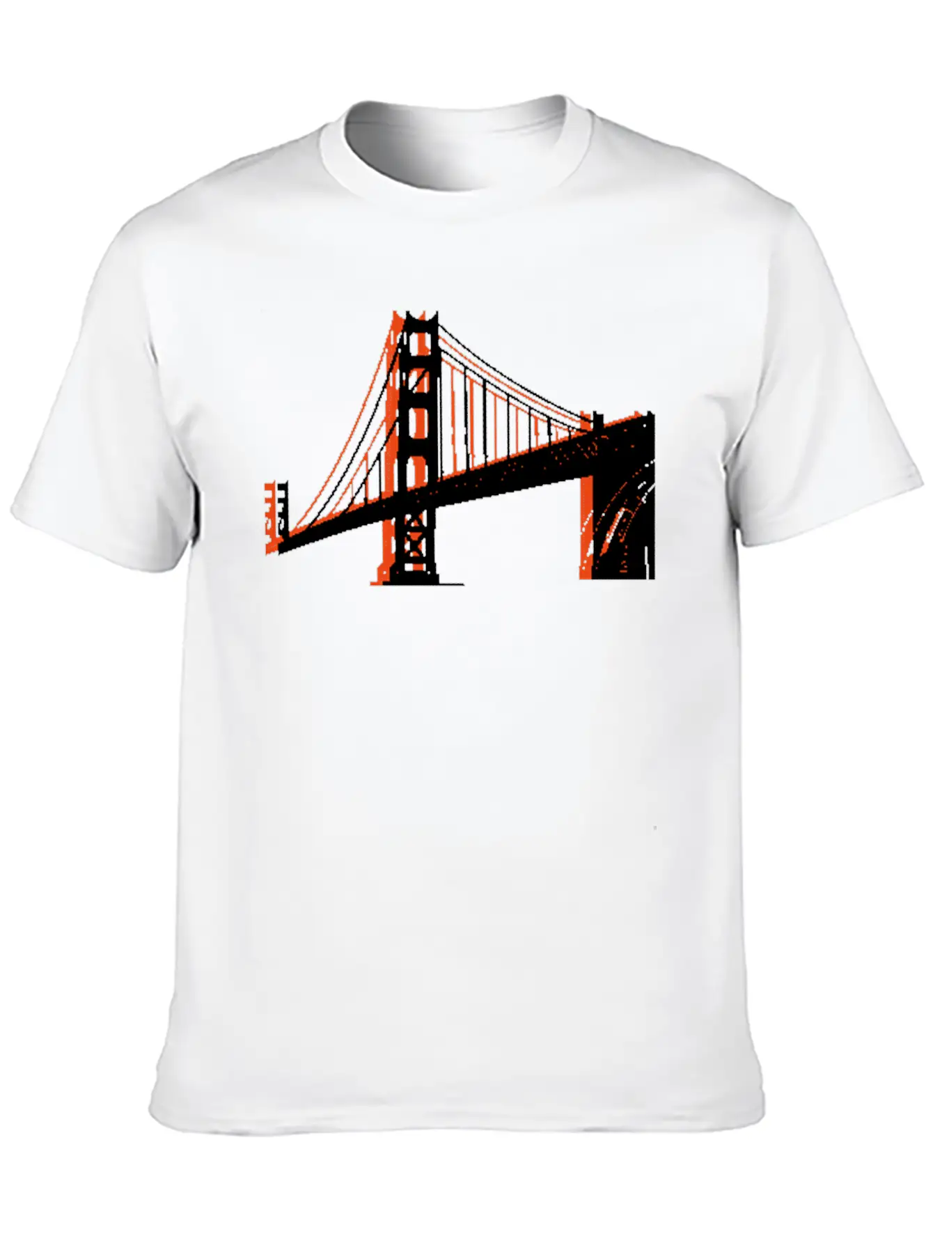 Golden Gate Bridge Unisex Short Sleeve Soft Cotton T-Shirt – Casual Everyday Wear