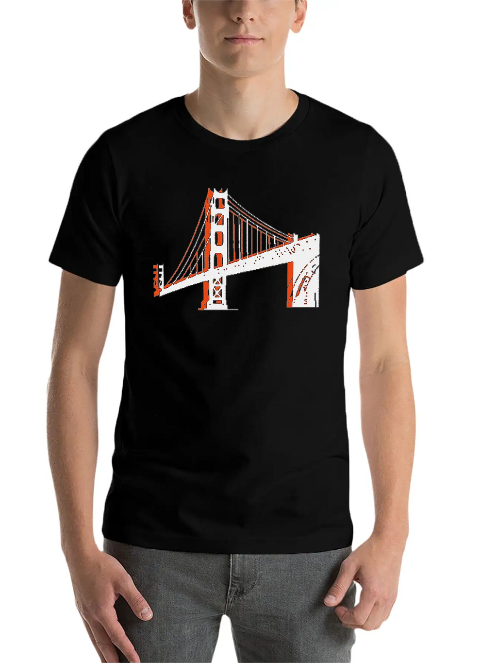 Golden Gate Bridge Unisex Short Sleeve Soft Cotton T-Shirt – Casual Everyday Wear