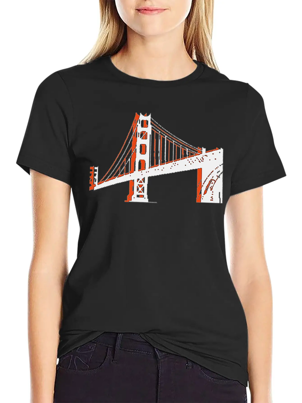 Golden Gate Bridge Unisex Short Sleeve Soft Cotton T-Shirt – Casual Everyday Wear