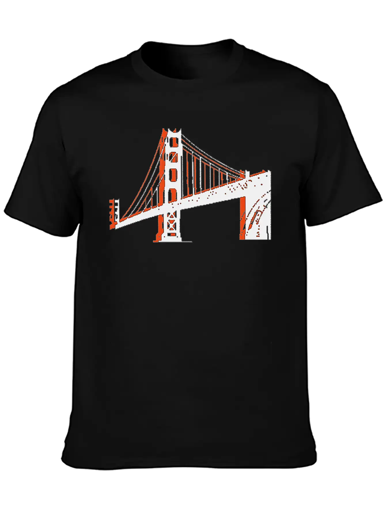 Golden Gate Bridge Unisex Short Sleeve Soft Cotton T-Shirt – Casual Everyday Wear
