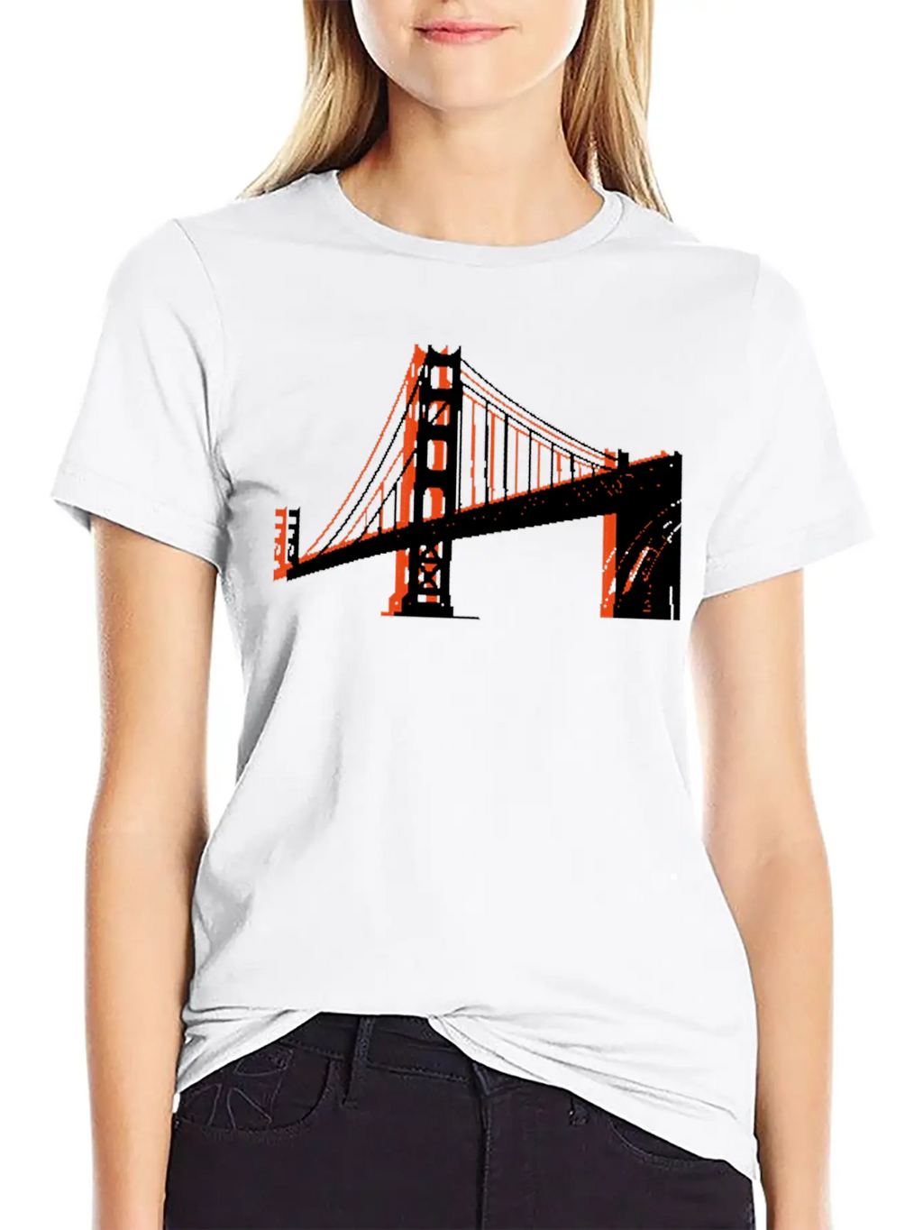 Golden Gate Bridge Unisex Short Sleeve Soft Cotton T-Shirt – Casual Everyday Wear