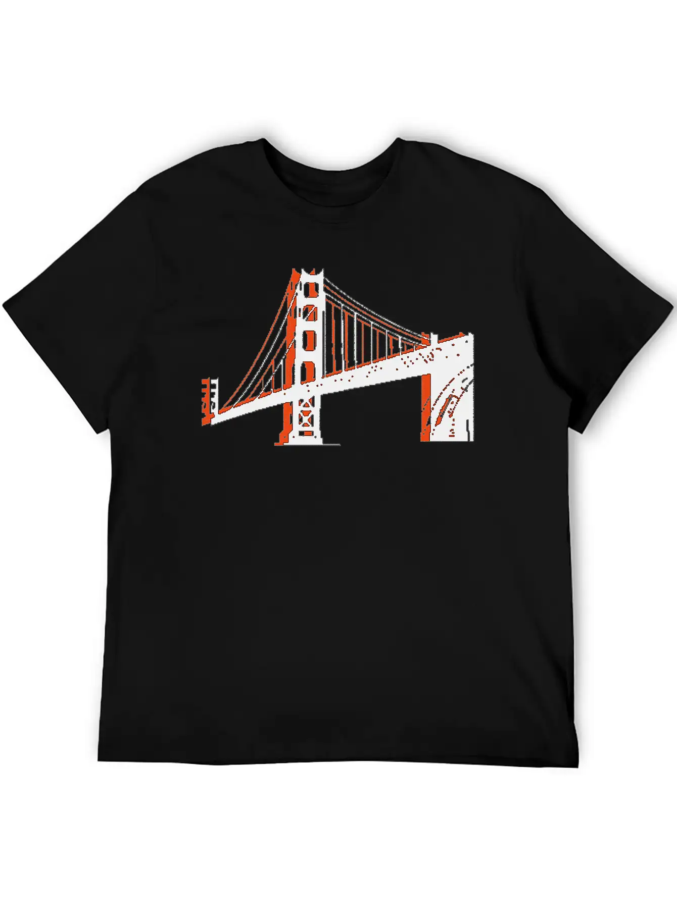 Golden Gate Bridge Unisex Short Sleeve Soft Cotton T-Shirt – Casual Everyday Wear