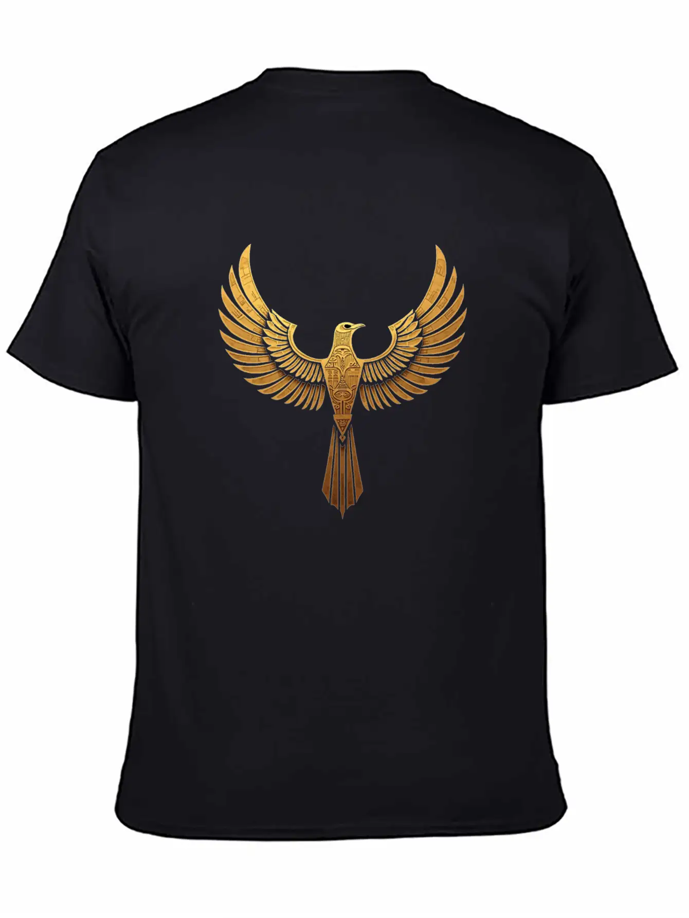 Golden Horus: Wings Of Ancient Egypt Breathable Soft Cotton T-Shirt – Timeless Casual Look