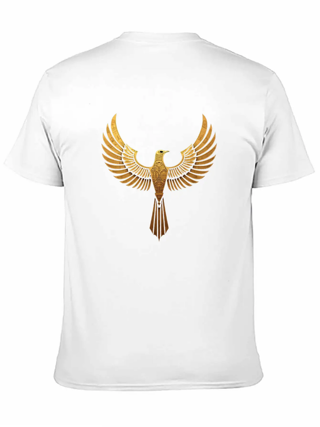 Golden Horus: Wings Of Ancient Egypt Breathable Soft Cotton T-Shirt – Timeless Casual Look