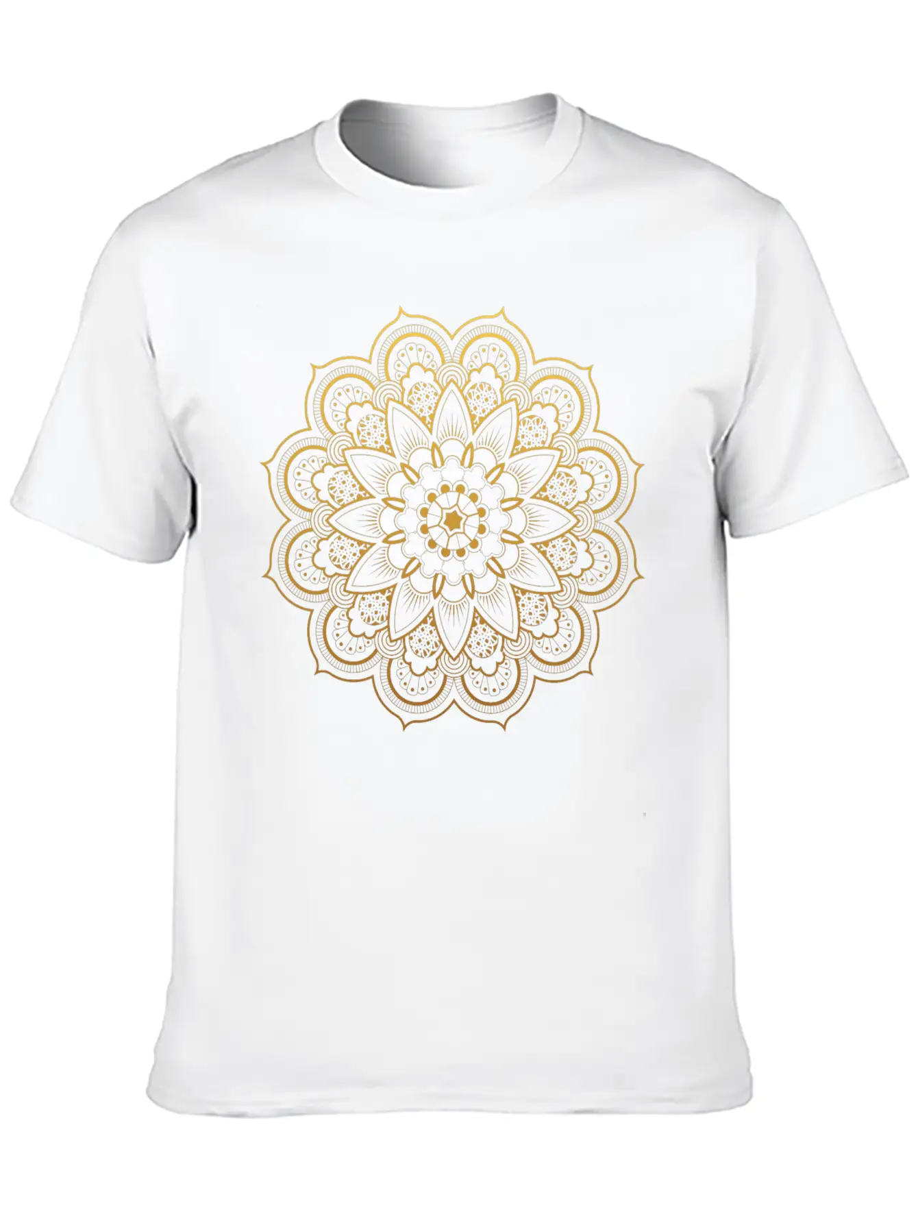 Golden Mandala Diwali Essential Cotton Tee For Daily Outfits – Unisex Style