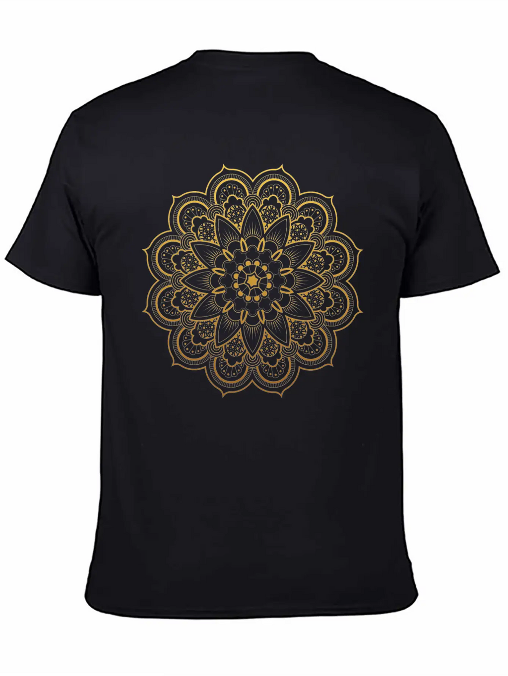 Golden Mandala Diwali Essential Cotton Tee For Daily Outfits – Unisex Style
