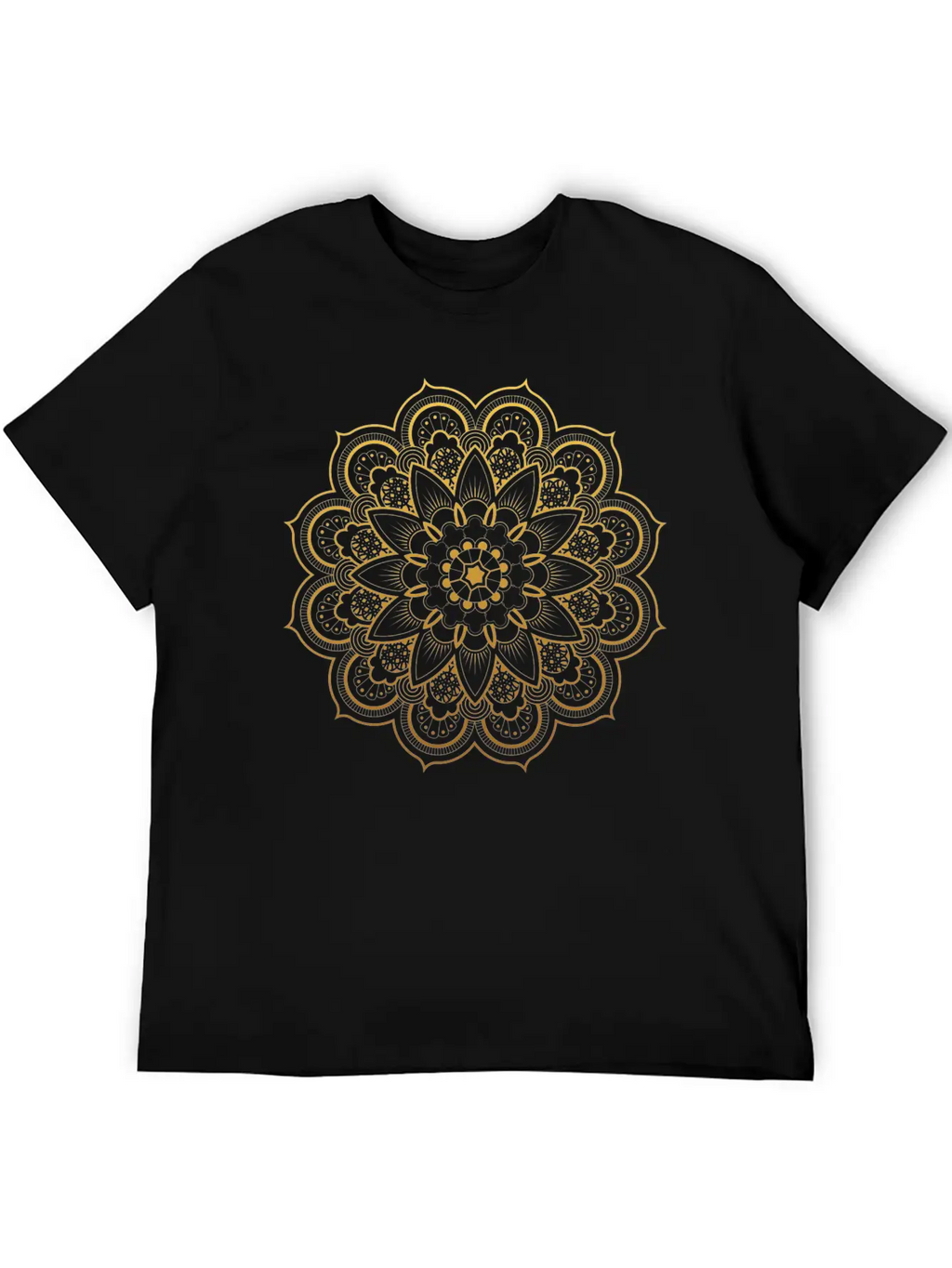 Golden Mandala Diwali Essential Cotton Tee For Daily Outfits – Unisex Style