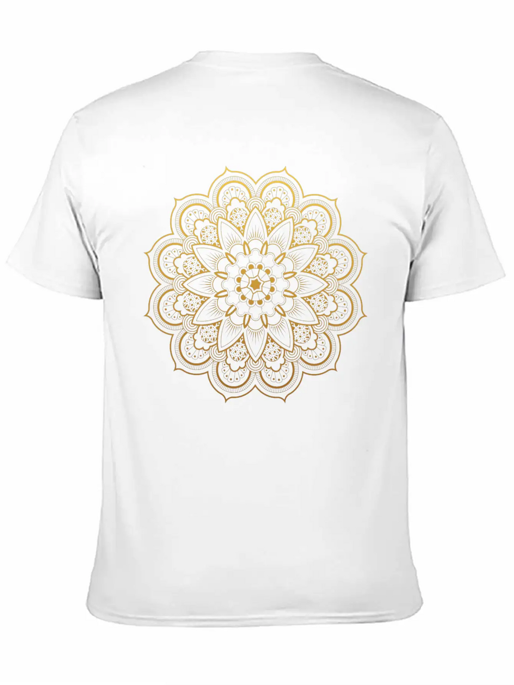 Golden Mandala Diwali Essential Cotton Tee For Daily Outfits – Unisex Style