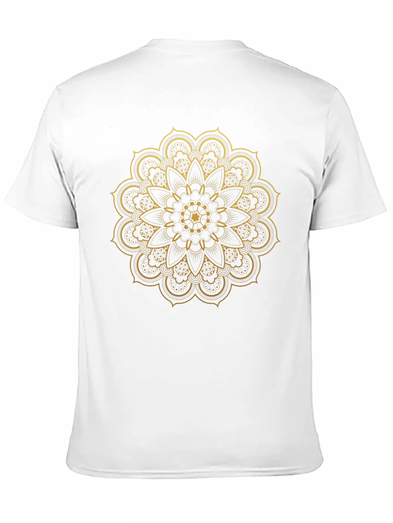 Golden Mandala Diwali Essential Cotton Tee For Daily Outfits – Unisex Style