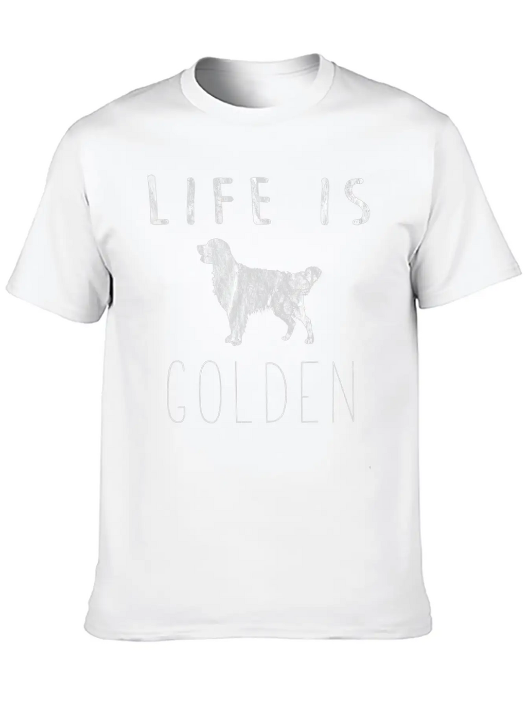 Golden Retriever Dog Life Is Golden Classic Fit Graphic Tee For Daily Comfort – Unisex Cotton Shirt