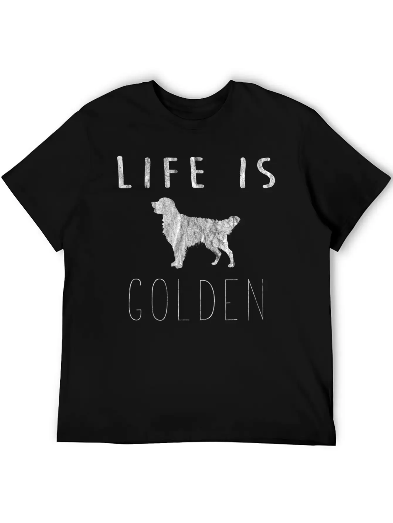Golden Retriever Dog Life Is Golden Classic Fit Graphic Tee For Daily Comfort – Unisex Cotton Shirt