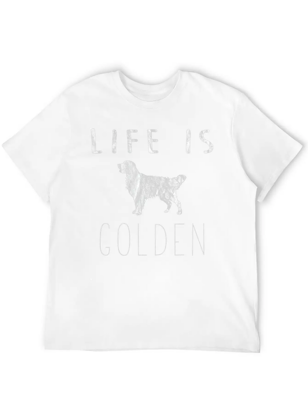 Golden Retriever Dog Life Is Golden Classic Fit Graphic Tee For Daily Comfort – Unisex Cotton Shirt