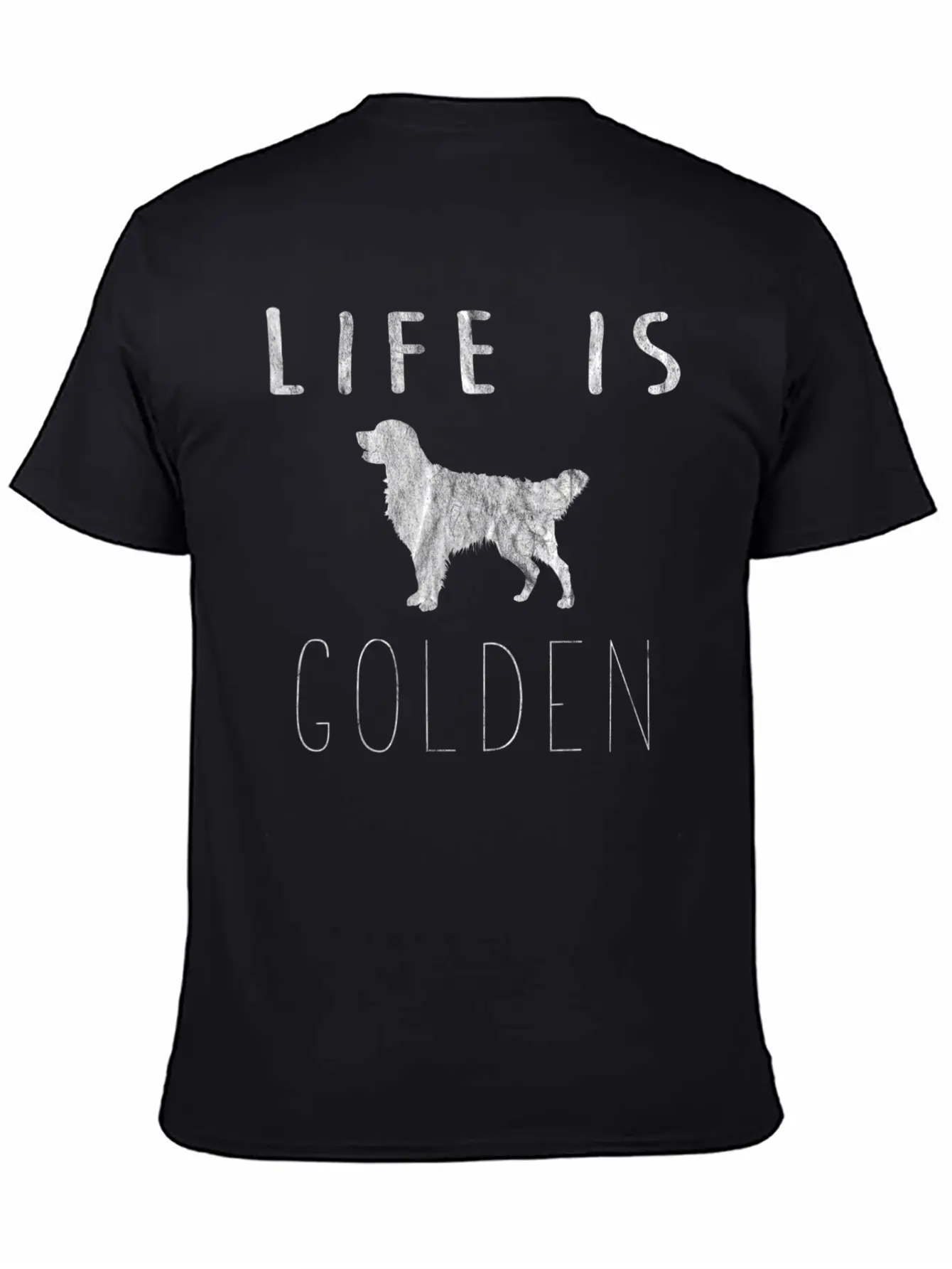 Golden Retriever Dog Life Is Golden Classic Fit Graphic Tee For Daily Comfort – Unisex Cotton Shirt