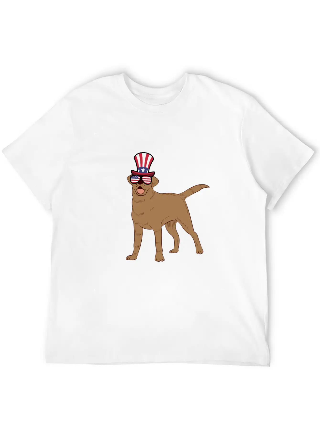 Golden Retriever Happy 4th Of July Unisex Casual T-Shirt – Clean Design For Daily Comfort