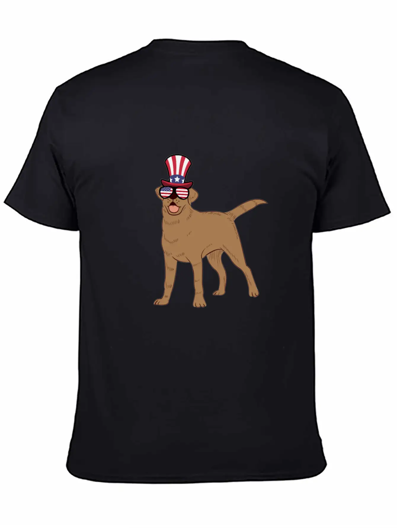 Golden Retriever Happy 4th Of July Unisex Casual T-Shirt – Clean Design For Daily Comfort