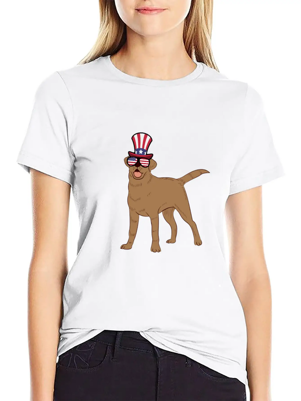 Golden Retriever Happy 4th Of July Unisex Casual T-Shirt – Clean Design For Daily Comfort