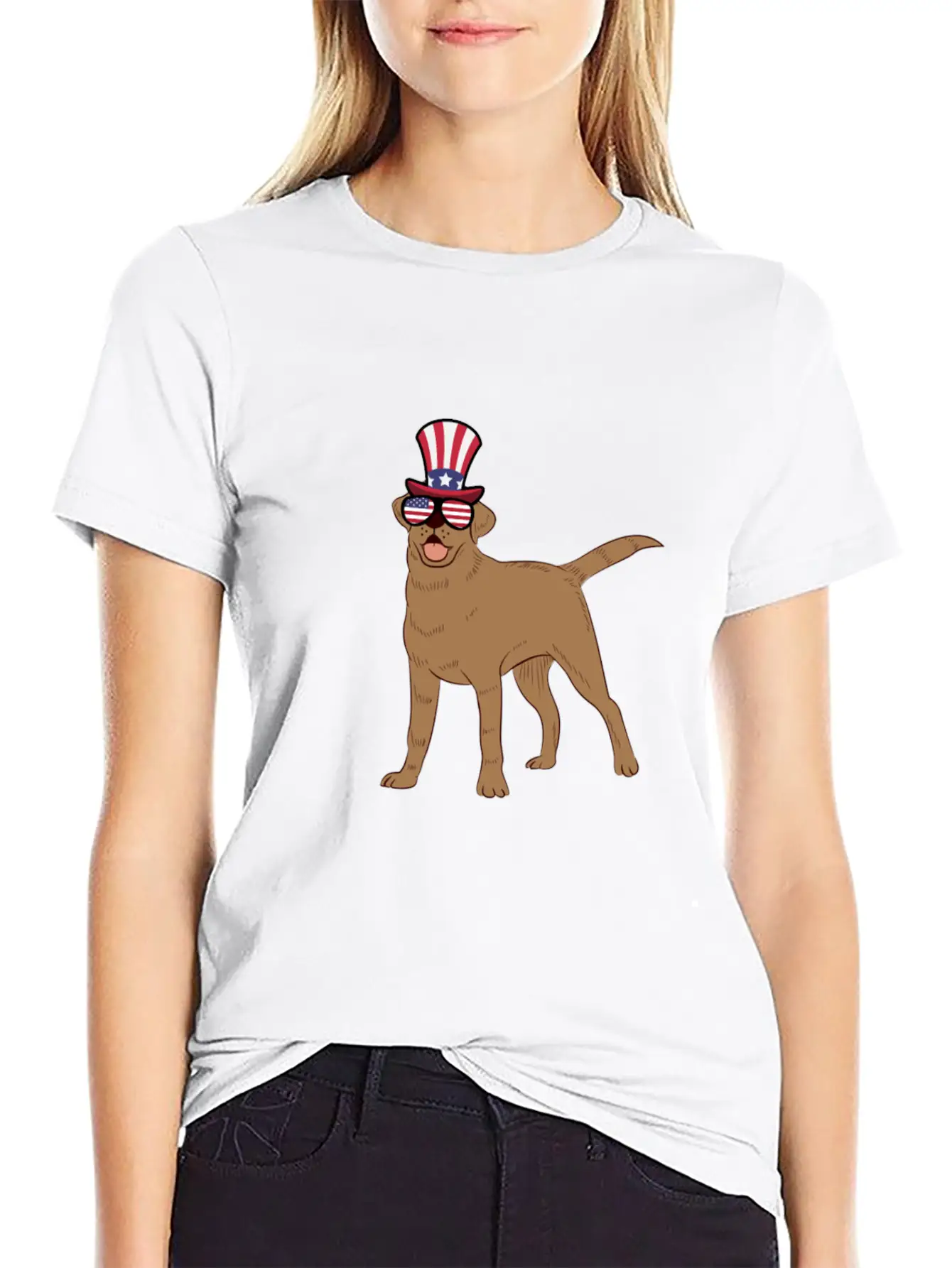 Golden Retriever Happy 4th Of July Unisex Casual T-Shirt – Clean Design For Daily Comfort