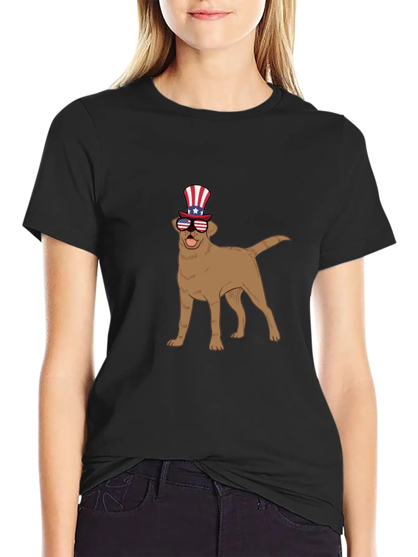 Golden Retriever Happy 4th Of July Unisex Casual T-Shirt – Clean Design For Daily Comfort