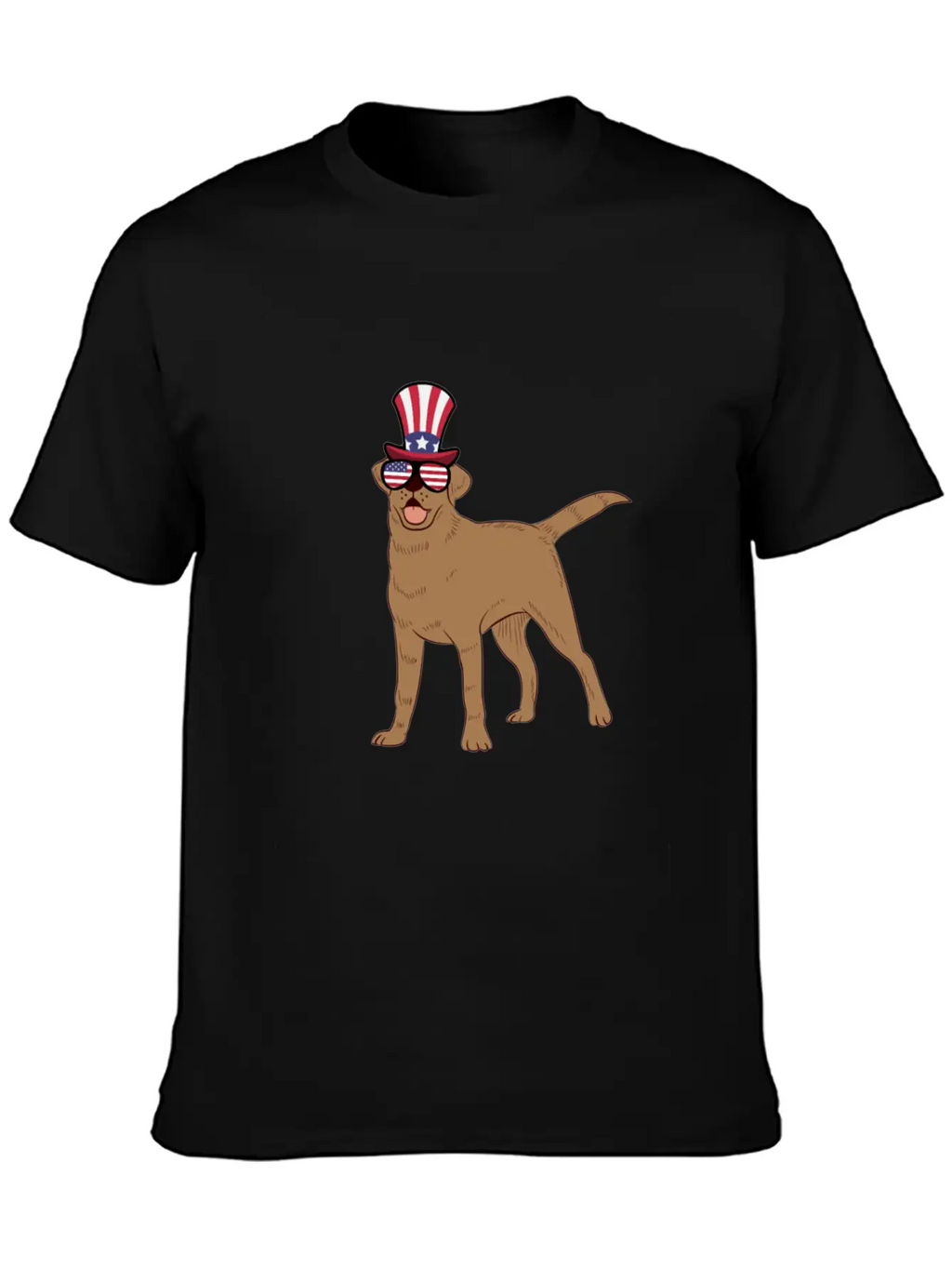Golden Retriever Happy 4th Of July Unisex Casual T-Shirt – Clean Design For Daily Comfort