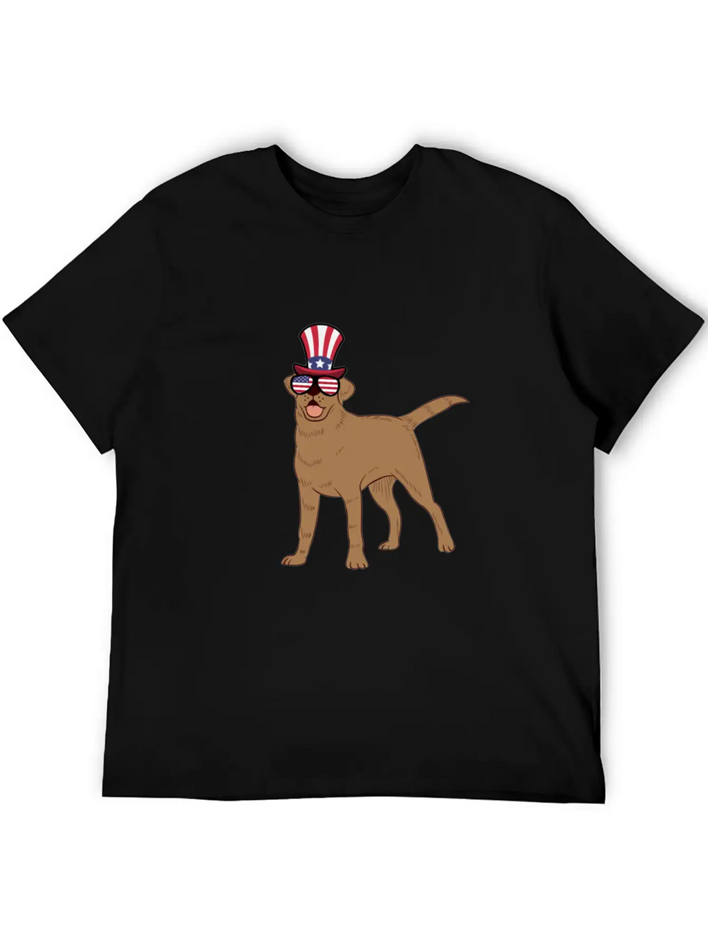 Golden Retriever Happy 4th Of July Unisex Casual T-Shirt – Clean Design For Daily Comfort