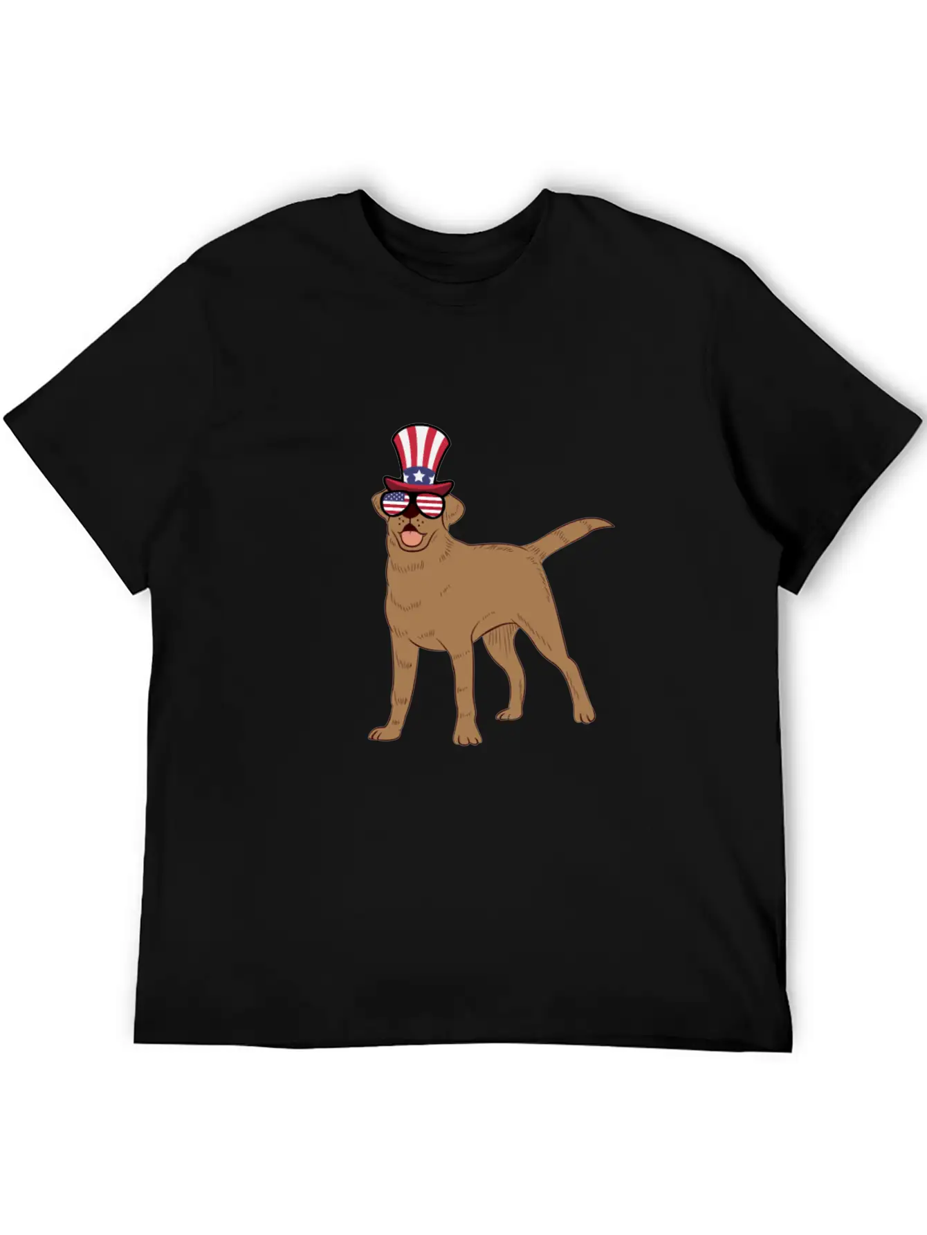 Golden Retriever Happy 4th Of July Unisex Casual T-Shirt – Clean Design For Daily Comfort