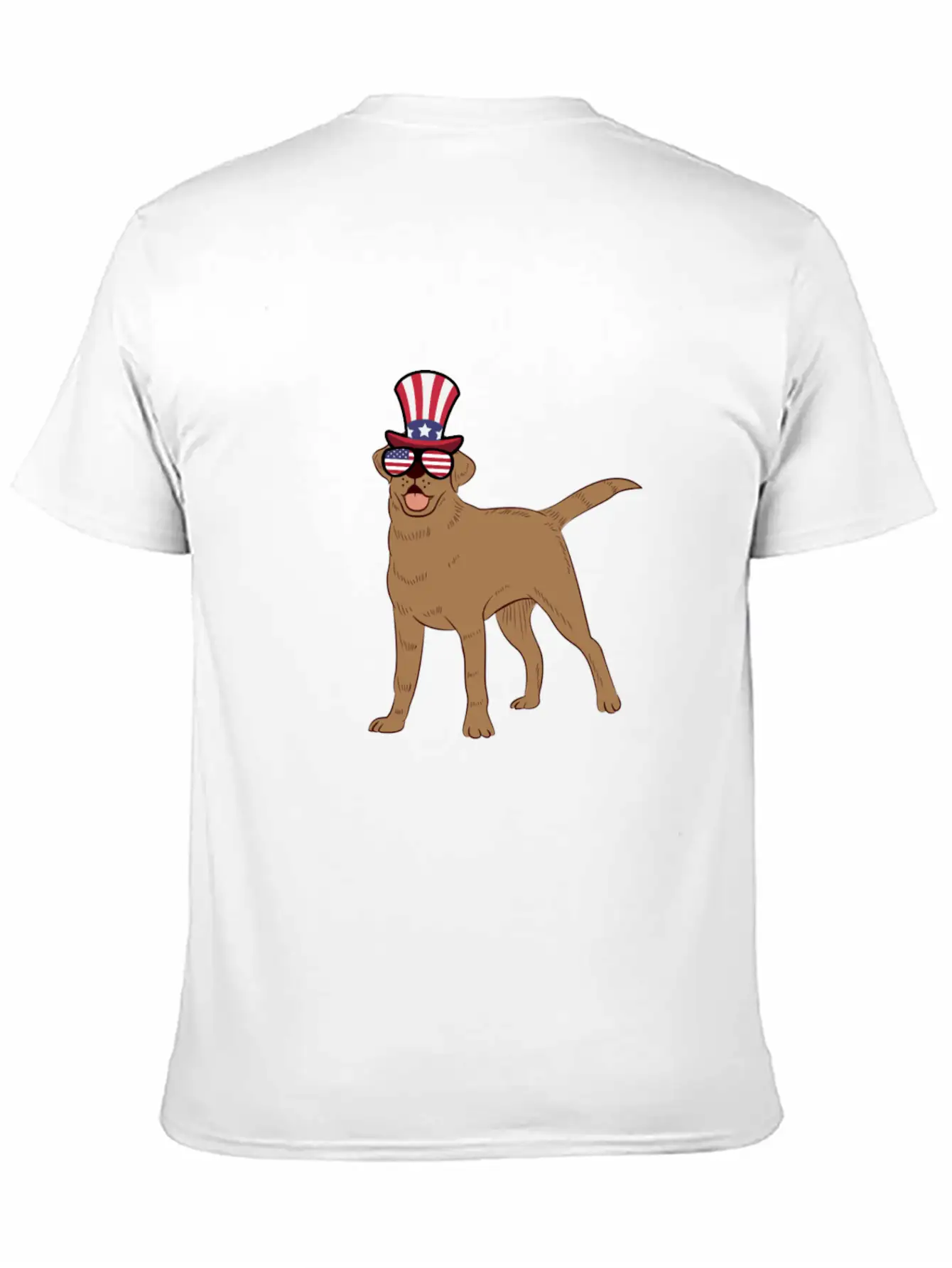Golden Retriever Happy 4th Of July Unisex Casual T-Shirt – Clean Design For Daily Comfort
