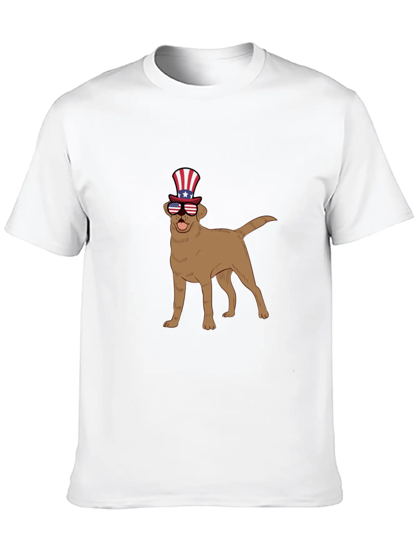 Golden Retriever Happy 4th Of July Unisex Casual T-Shirt – Clean Design For Daily Comfort