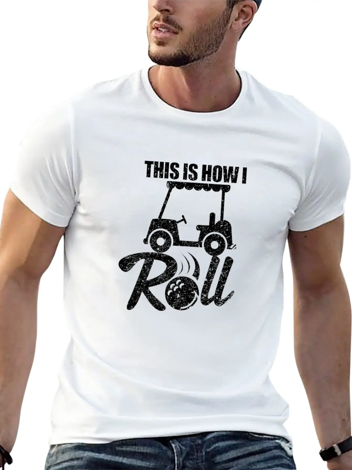 Golf Cart This Is How I Roll Unisex Casual T-Shirt – Clean Design For Daily Comfort