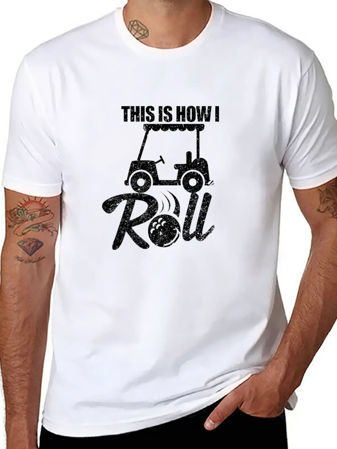 Golf Cart This Is How I Roll Unisex Casual T-Shirt – Clean Design For Daily Comfort