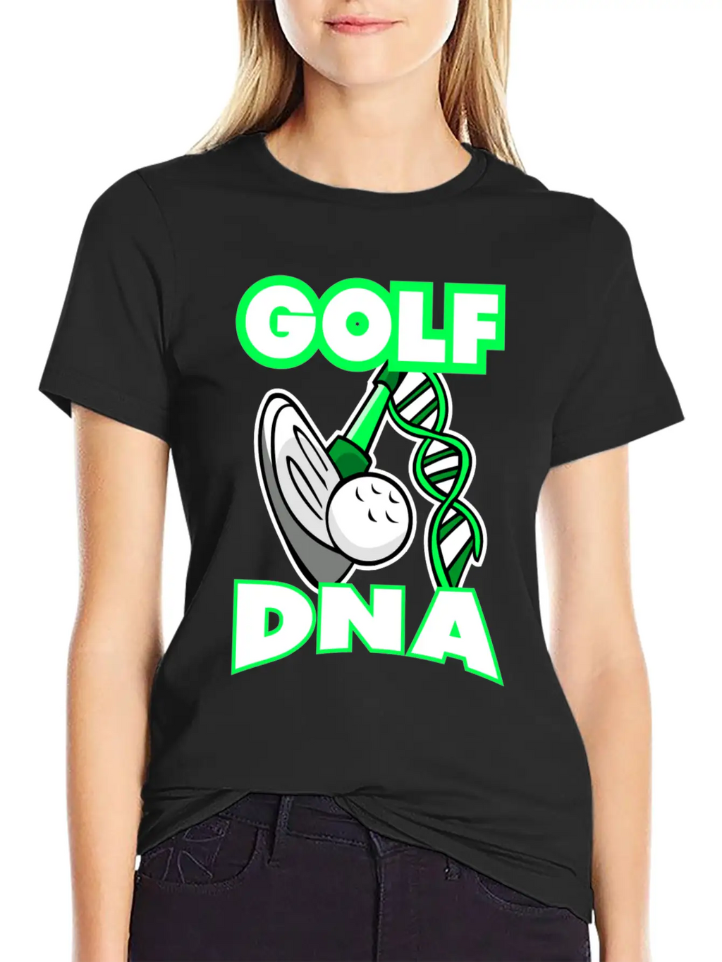 Golf DNA T-Shirt Neon Green Golf Club Unisex Casual T-Shirt – Clean Design For Daily Comfort