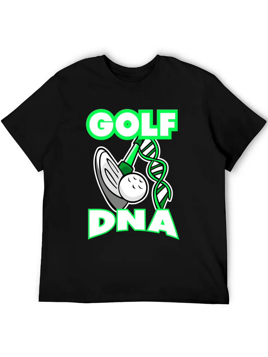 Golf DNA T-Shirt Neon Green Golf Club Unisex Casual T-Shirt – Clean Design For Daily Comfort