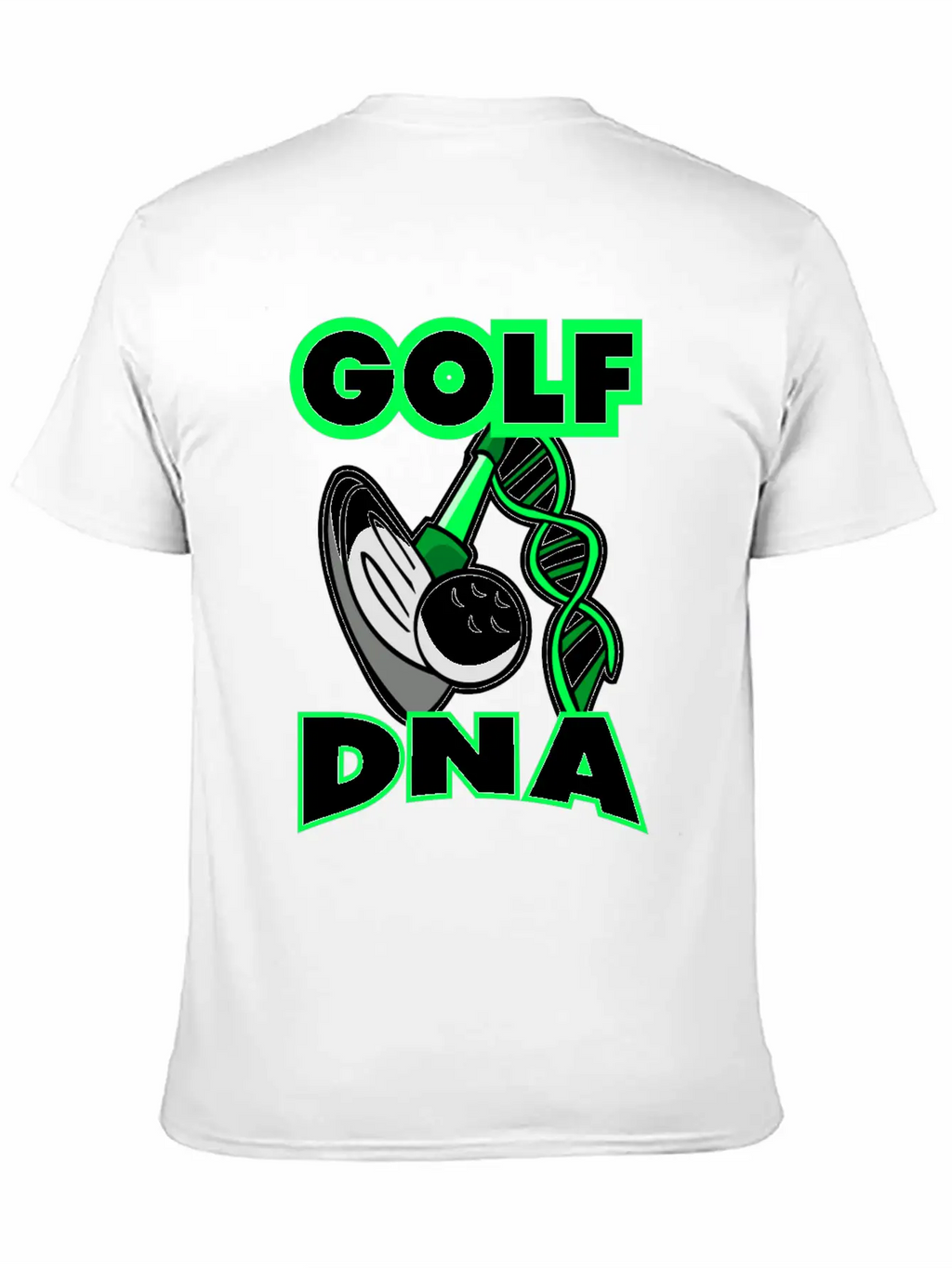 Golf DNA T-Shirt Neon Green Golf Club Unisex Casual T-Shirt – Clean Design For Daily Comfort