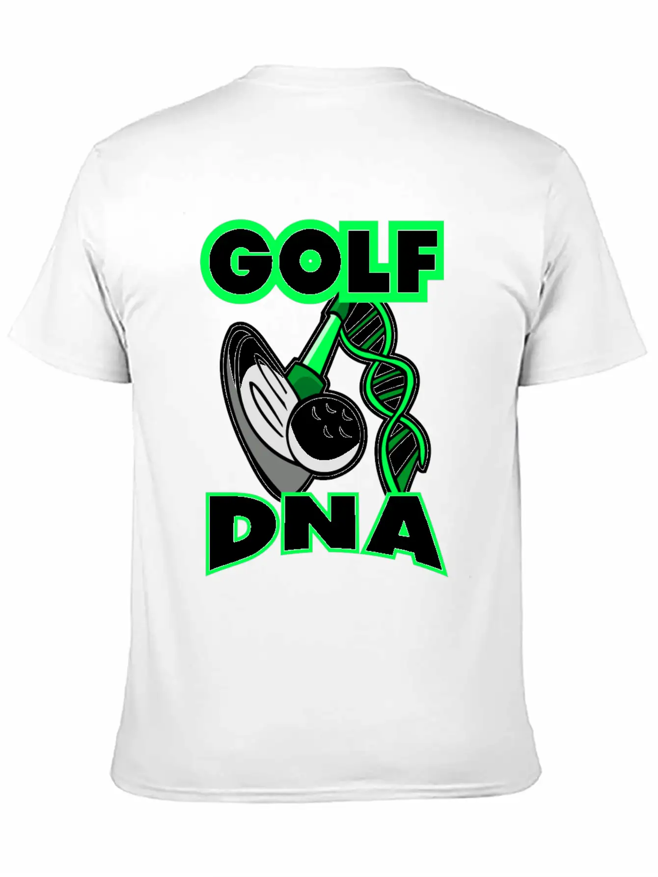 Golf DNA T-Shirt Neon Green Golf Club Unisex Casual T-Shirt – Clean Design For Daily Comfort